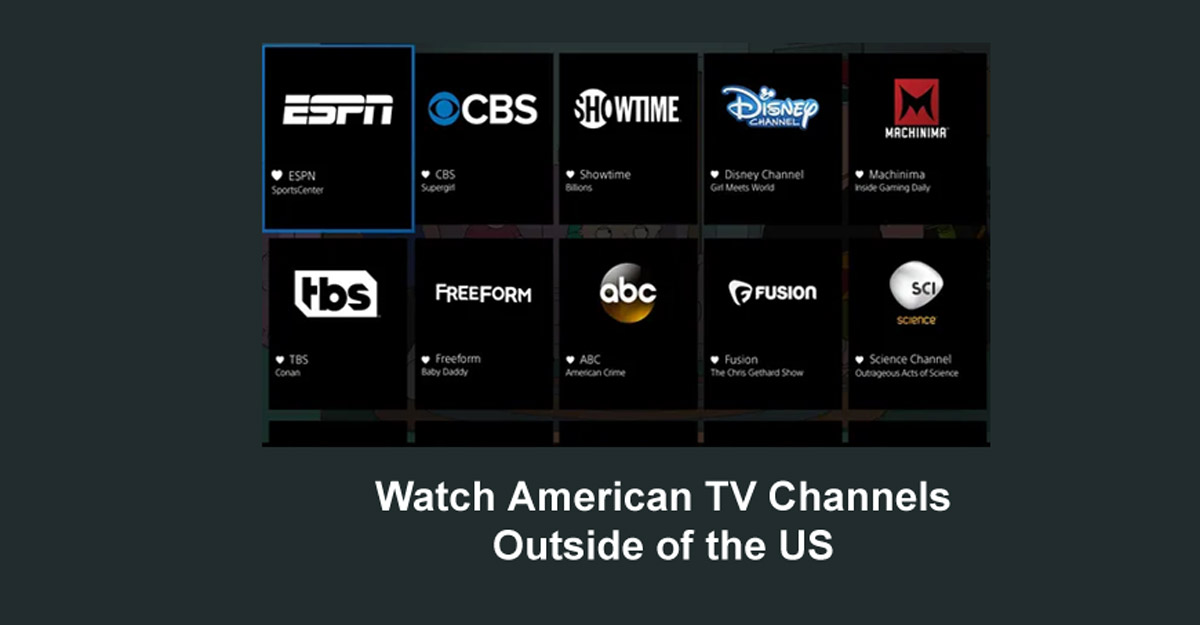 Watch American TV Channels Outside of the US