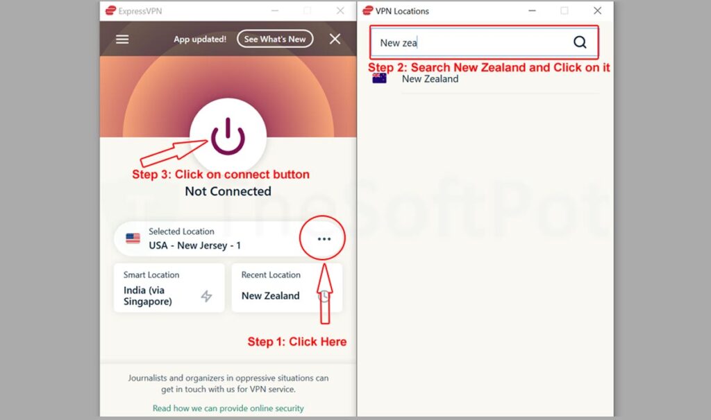 Connect ExpressVPN New Zealand